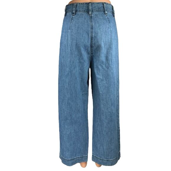 Aritzia Blue Wide Leg Jeans - Picture 3 of 4